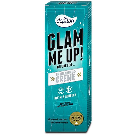 Depilan Glam Me Up! na oblasť bikín a podpazušia depilačný krém 80 ml