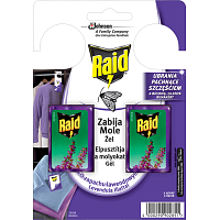 Raid háček proti šatným molům s vôňou levandule, 2 ks