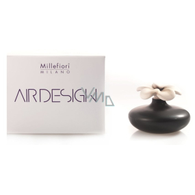 Millefiori Milano Air Design Difuzér nádobka pre vzlínaniu vône pomocou porézny vrchnej časti kvetina malá čierna