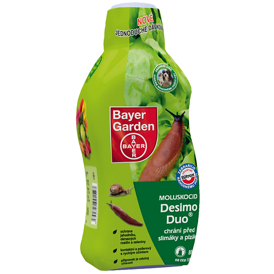 Bayer Garden Desimo Duo moluscicíd chráni pred slimákmi a týchto slizkých plazivcov 800 g