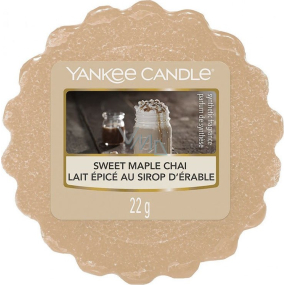 Yankee Candle Sweet Maple Chai - Chai s javorovým sirupom vonný vosk do aromalampy 22 g
