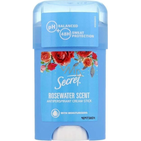 Secret Rosewater krémový antiperspirant stick pre ženy 40 ml