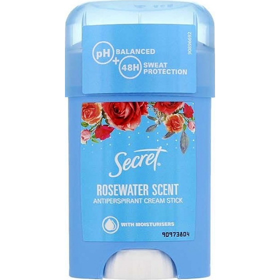 Secret Rosewater krémový antiperspirant stick pre ženy 40 ml