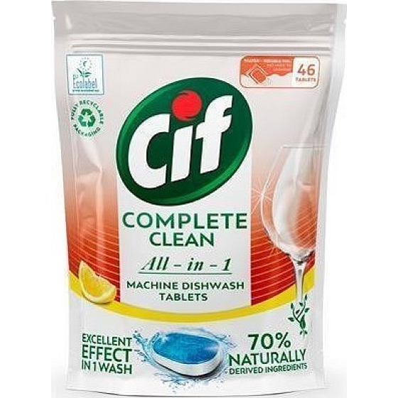 Cif All in 1 Lemon tablety do umývačky riadu 46 kusov