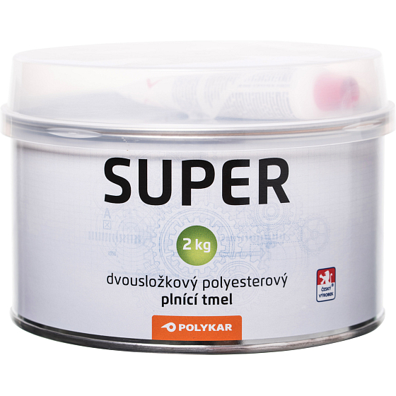 Polykar Super dvojzložkový polyesterový plniaci tmel, 2 kg