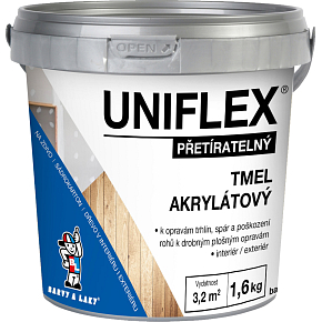Uniflex akrylátový tmel na sadrokartón, zdivo a drevo, 1,6 kg Uniflex akrylátový tmel na sadrokartón, zdivo a drevo, 1,6 kg