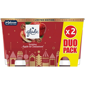 GLADE SVIEČKA 2 x 112 G DUOPACK JABLKOVÁ 9997