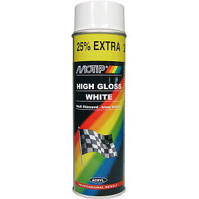 Motip 04004 sprej, univerzálna autofarba, autobiela, 500 ml