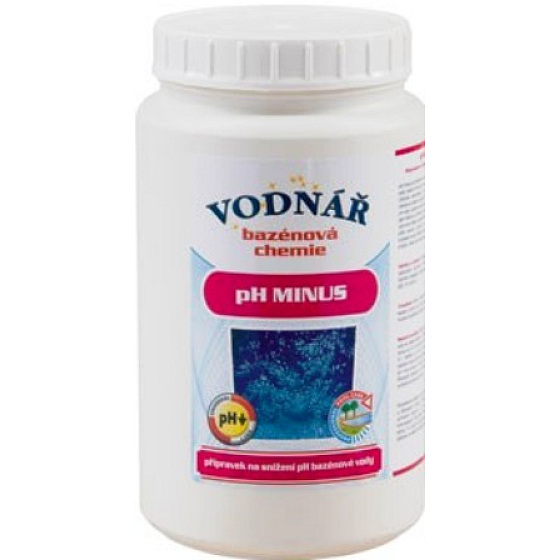 Vodnár pH mínus bazénová chémia 1,5 kg