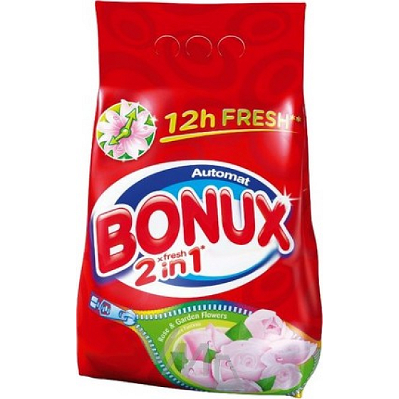 Bonux Natura Rose & Garden Flowers 2v1 prací prášok 6 kg