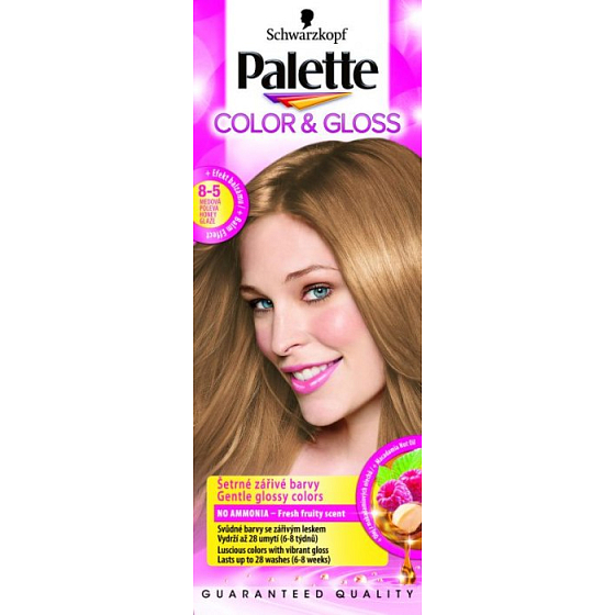 Palette Color & Gloss farba na vlasy 8 - 5 Medová poleva