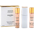 Chanel Coco Mademoiselle toaletná voda komplet pre ženy 3 x 20 ml
