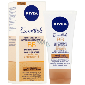 Nivea Essentials denný BB krém OF15, tmavší odtieň 50 ml