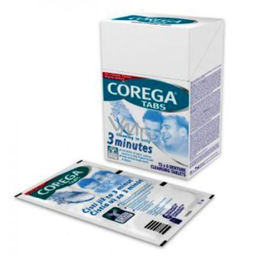 Corega Tabs Antibakteriálne 3min čistiace tablety na zubné náhrady 15 x 6 kusov