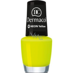 Dermacol Neon Polish Neónový lak na nechty 01 Neon Yellow 5 ml