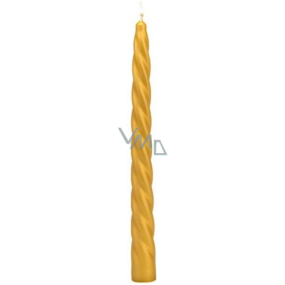 Lima Sviečka hladká metal zlatá kužeľ krútený 22 x 250 mm 1 kus