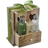 Idc Institute Organica Olive Oil sprchový gél 120 ml + telové mlieko 120 ml + mydlo 90 gv drevenej krabičke, kozmetická sada