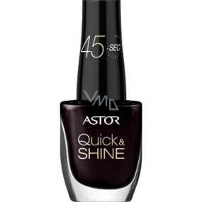 Astor Quick & Shine Nail Polish lak na nechty 616 Dark Chocolate 8 ml