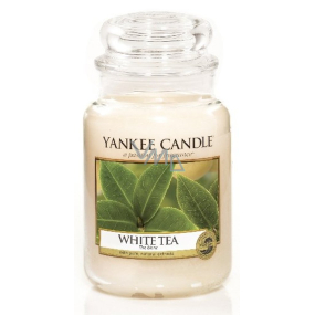 Yankee Candle White Tea - Biely čaj vonná sviečka Classic veľká sklo 623 g