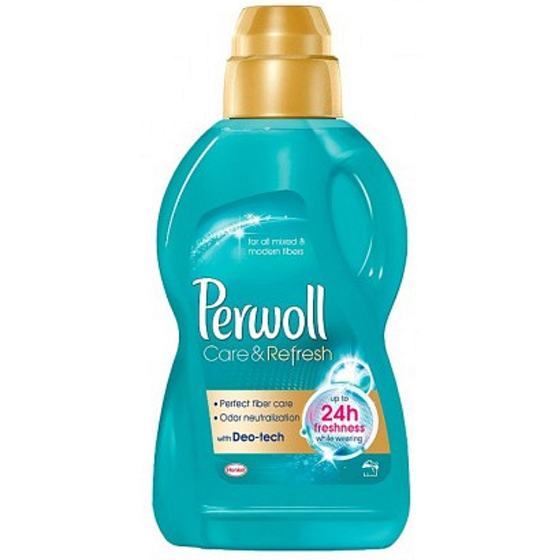 Perwoll Care & Refresh prací gél na syntetickej a zmesné textílie, zachytáva a neutralizuje nežiaduce pachy priamo v látke 30 dávok 1,8 l