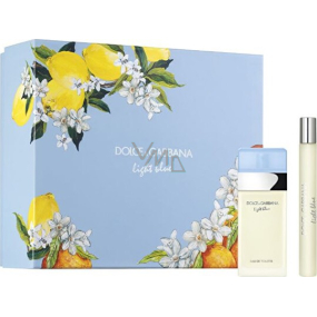 Dolce & Gabbana Light Blue toaletná voda pre ženy 25 ml + toaletná voda 10 ml cestovné balenie, darčeková sada