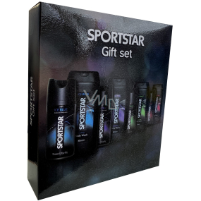 Sportstar Men Ice Blue sprchový gél 300 ml + dezodorant v spreji 150 ml, kozmetická sada pre mužov