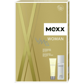 Mexx Woman parfumovaný dezodorant 75 ml + sprchový gél 50 ml, kozmetická sada pre ženy
