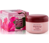 Rose of Bulgaria masážny krém na tvár s ružovou vodou a mandľovým a kokosovým olejom 330 ml