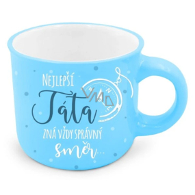 Nekupto Darčekový mini hrnček Najlepší otec vždy pozná správny smer 100 ml
