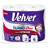 Velvet Turbo Duo papierové utierky 3vrstvé, 165 útržkov, 36,3 m v role, 2 role