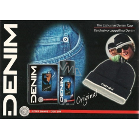 Denim Original voda po holení 100 ml + deodorant sprej 150 ml + čiapky, kozmetická sada