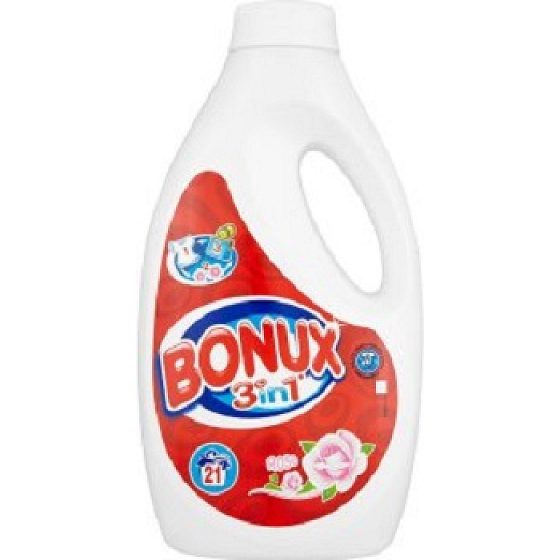 Bonux Rose 3v1 tekutý prací gél 21 dávok 1,365 l