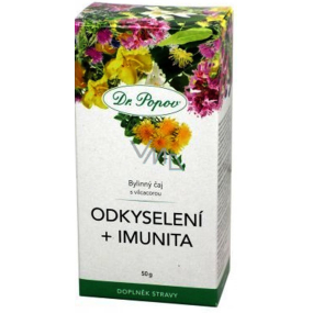 Dr. Popov Odkyslenie + imunita bylinný sypaný čaj s vilcacorou 50 g