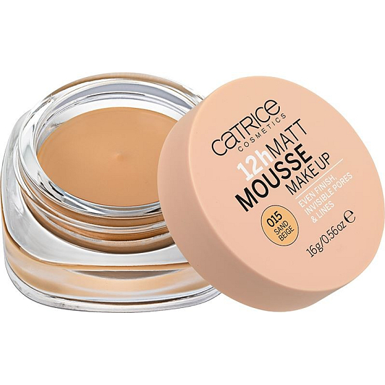 Catrice Matt Mousse 12h Make Up zmatňujúci penový make-up 015 Sand Beige 16 g