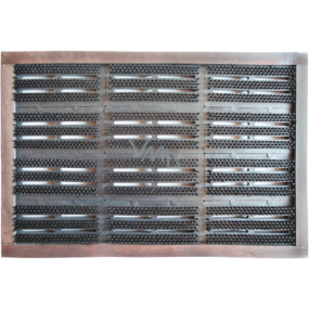 Spokar Rohožka kefová zatĺkanie syntetické vlákna PA, plastové teleso drevený rám 16 dielov 41,5 x 83 cm