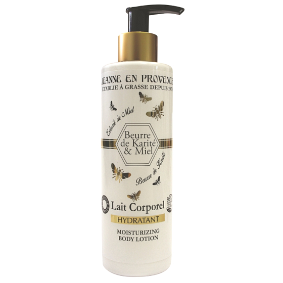 Jeanne en Provence Beurre de Karité & Miel Bambucké maslo a Med telové mlieko dávkovač 250 ml