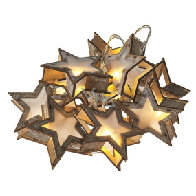 Emos Osvetlenie vianočné reťaz hviezdy 3D, 1,35 m, 10 LED, teplá biela + 0,3 m prívodný kabe