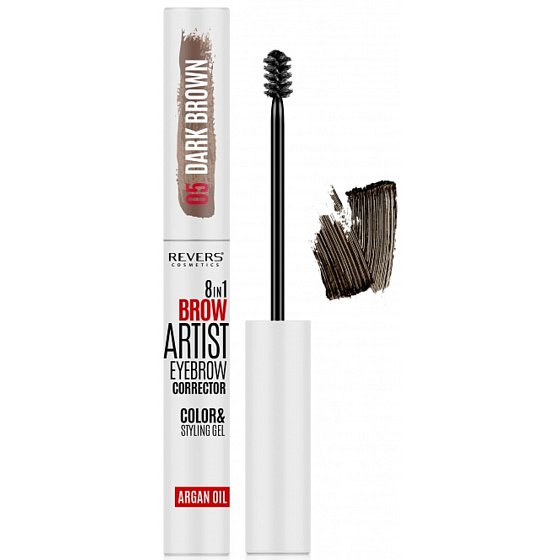 Reverz 8v1 corrector na obočie arganový olej - tmavo hnedý 10 ml