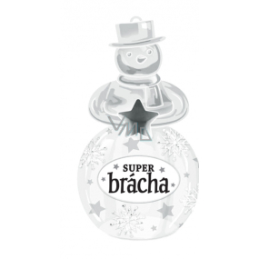 Albi Svietiace vianočná ozdoba na stromček Super brácha 8 cm
