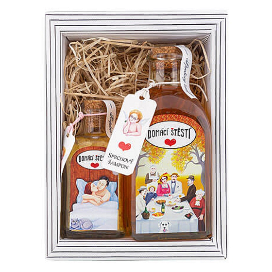 Bohemia Gifts Domáce šťastie - Argan sprchový gél 250 ml + soľ do kúpeľa 110 g kozmetická sada