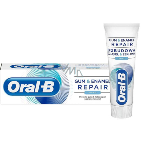 Oral-B Gum & Enamel Repair Original zubná pasta univerzálna, vlastnosti: ochrana ďasien, ochrana skloviny a ochrana pred zubným kazom 75 ml