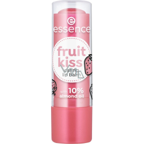 Essence Fruit Kiss Caring Lip Balm balzam na pery 03 Strawberry Kiss 4,8 g