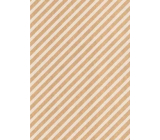 Ditipo Darčekový baliaci papier 70 x 200 cm KRAFT Biele pruhy