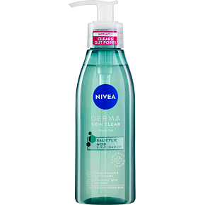 Nivea Derma Skin Clear Čistiaci pleťový gél, 150 ml
