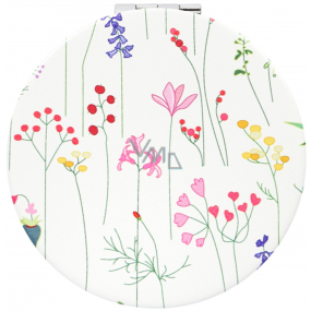 Albi Originálne kabelkové zrkadlo Meadow flowers priemer 7 cm