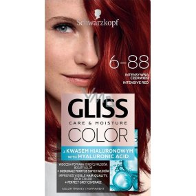 Schwarzkopf Gliss Color farba na vlasy 6-88 Intense Red 2 x 60 ml