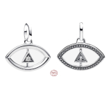 Charm Sterlingové stříbro 925 Mini medailon Amulet proti uhranutí symbol