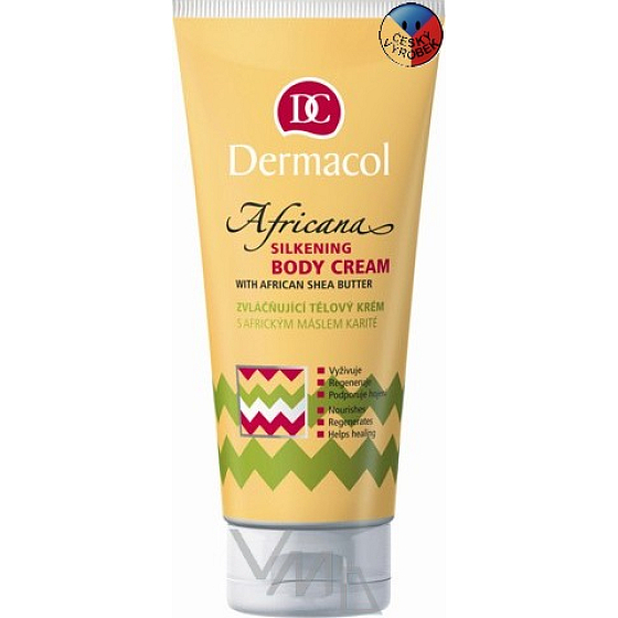 Dermacol Africana Africkej maslo karité zvláčňujúci telový krém 200 ml