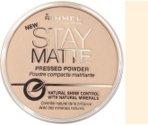 Rimmel London Stay Matte Powder púder 001 Transparent 14 g