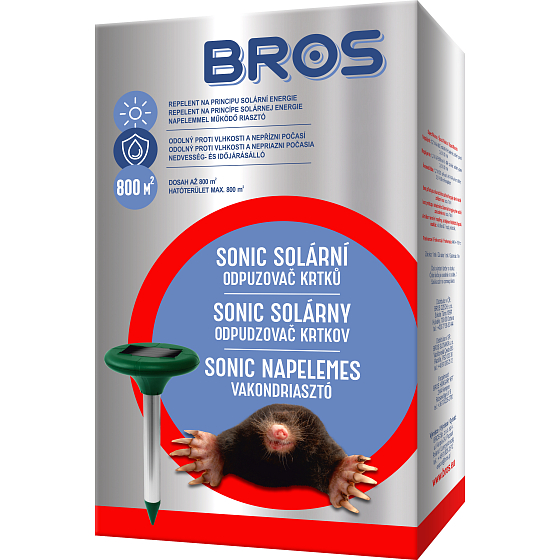 Bros Sonic solárny odpudzovač krtkov 1 kus